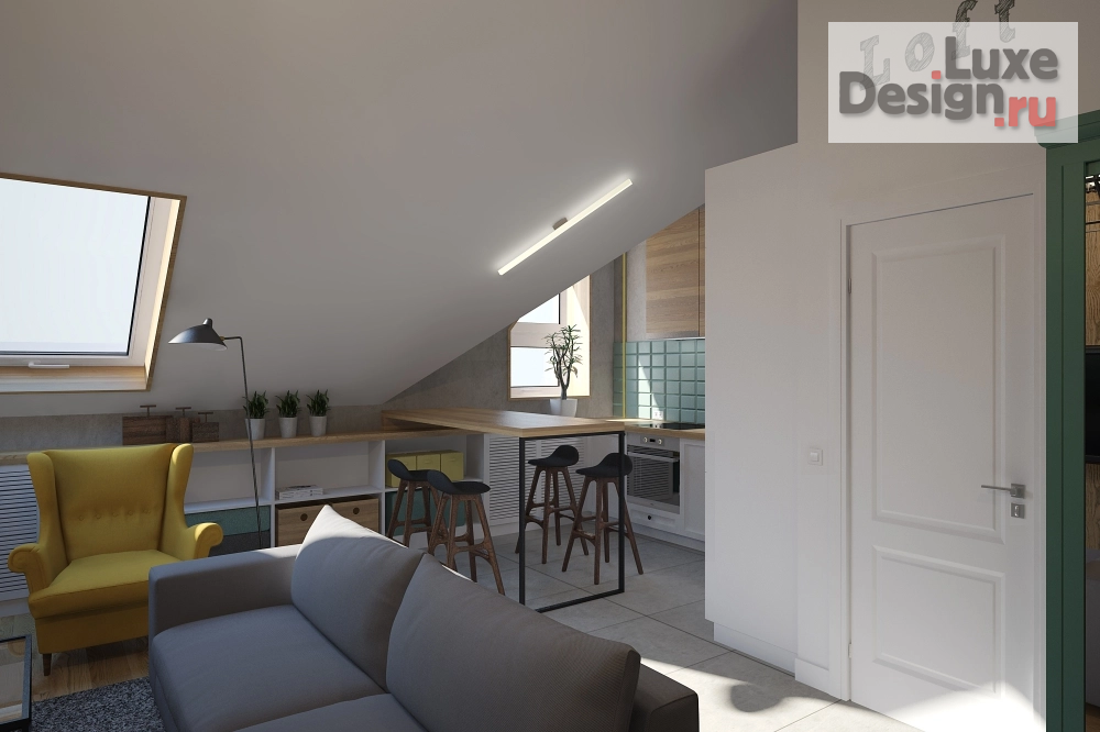 Дизайн интерьера квартиры "Квартира в стиле "Лофт"" (фото 4)