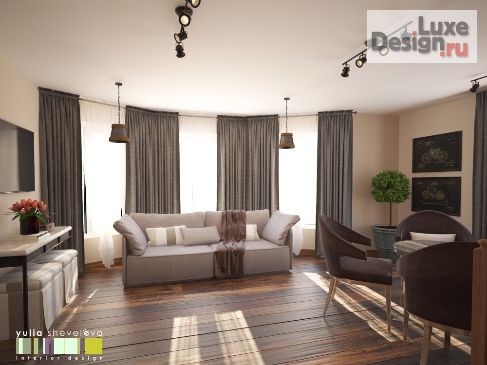 Дизайн интерьера загородного дома "Дизайн загородного дома "Заповедный край"" (фото 14)