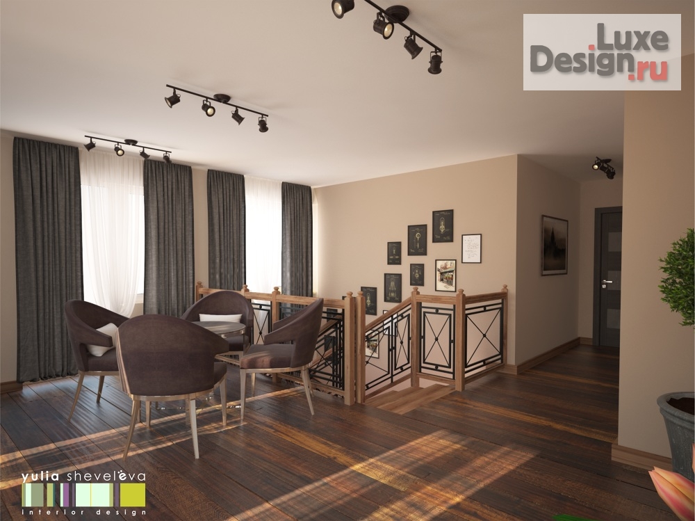 Дизайн интерьера загородного дома "Дизайн загородного дома "Заповедный край"" (фото 15)