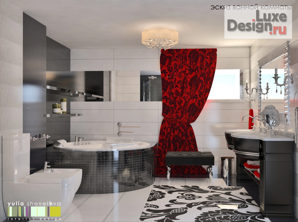 Дизайн интерьера коттеджа "Дизайн коттеджа "Изысканные оттенки"" (фото 23)