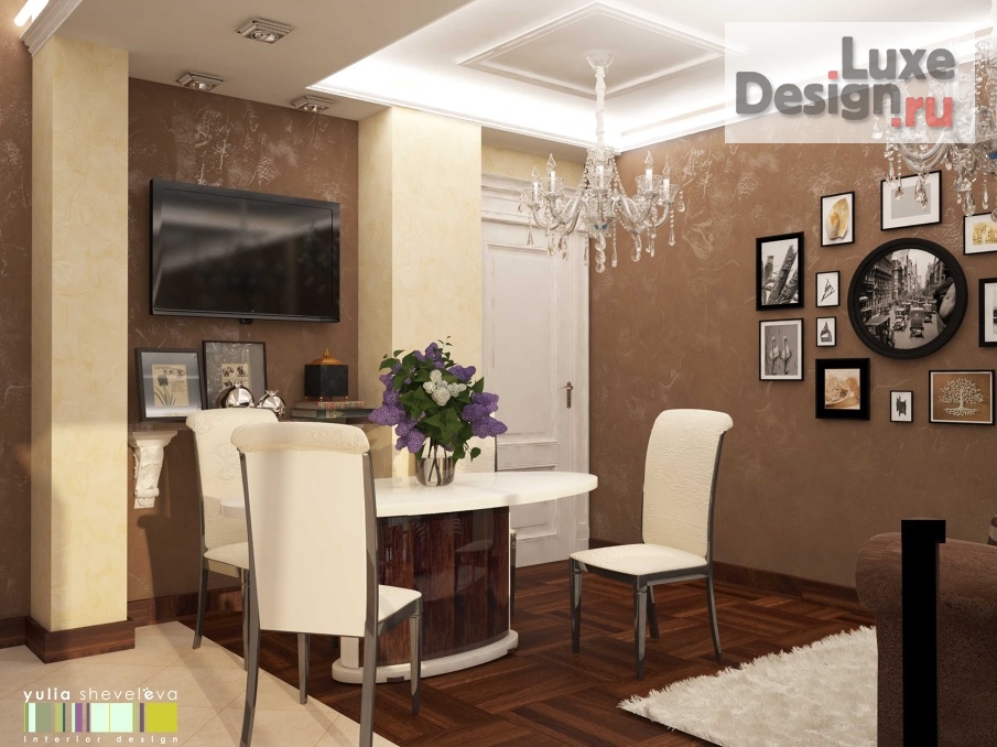 Дизайн интерьера квартиры "Дизайн квартиры "Ампир и минимализм"" (фото 2)