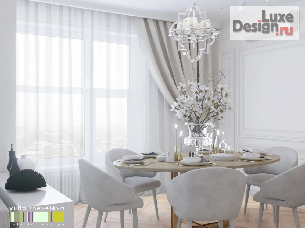 Дизайн интерьера квартиры "Дизайн квартиры "Нежная классика" " (фото 3)