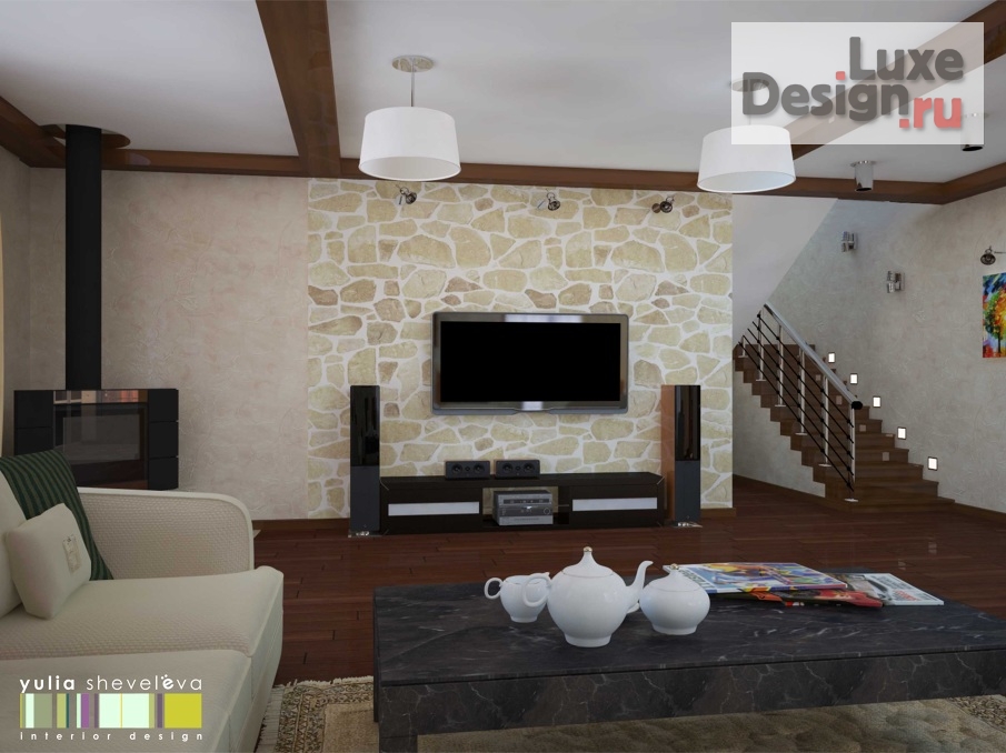 Дизайн интерьера коттеджа "Дизайн коттеджа "Дом в Зуброво"" (фото 4)