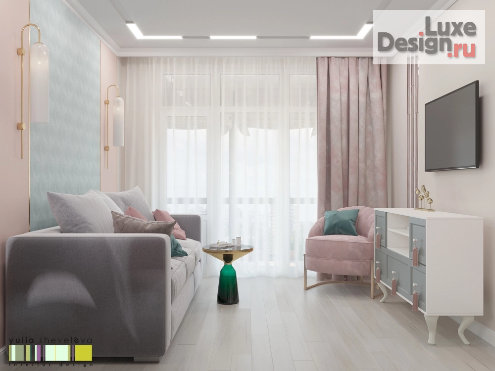 Дизайн интерьера квартиры "Акцент на полутона" (фото 6) от дизайнера Шевелева Юлия Дизайн интерьера квартиры "Акцент на полутона" (фото 6)