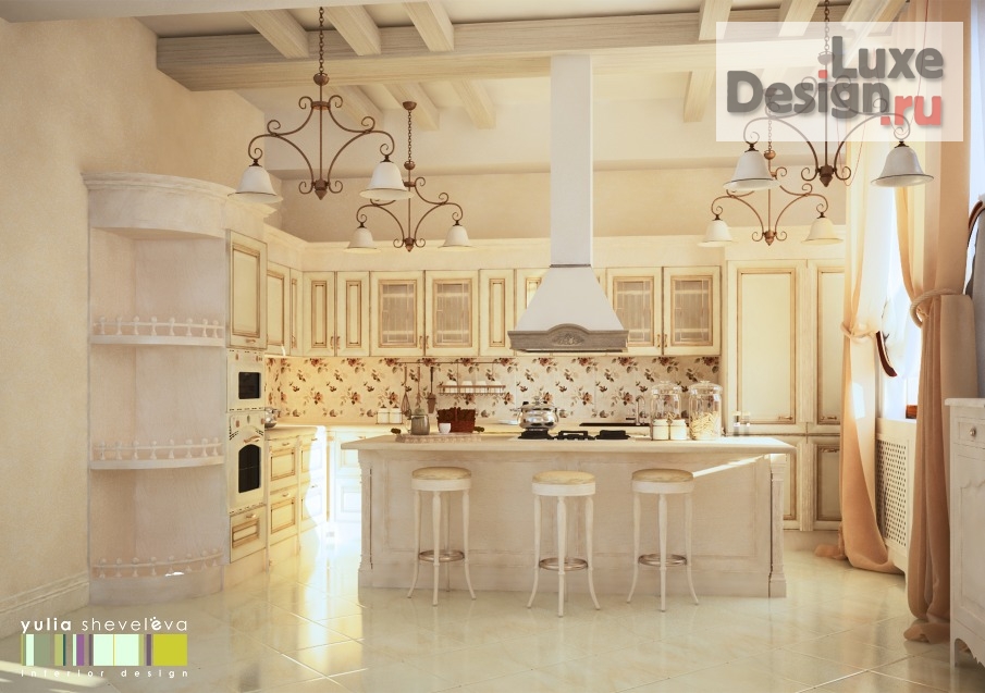 Дизайн интерьера загородного дома "Дизайн загородного дома "Русская усадьба"" (фото 7)