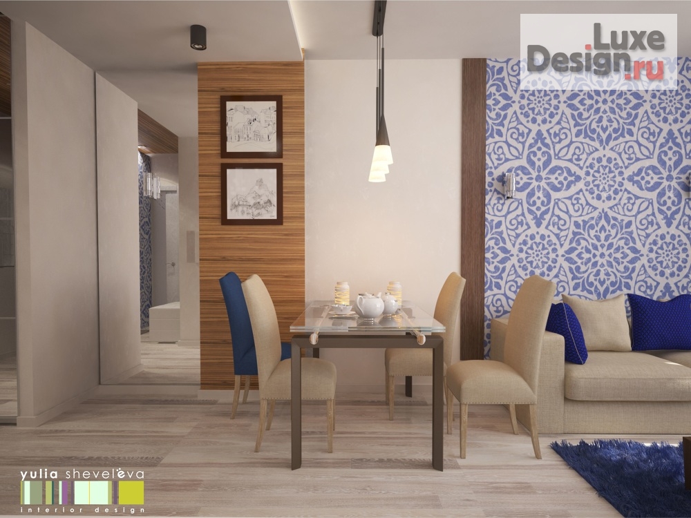 Дизайн интерьера квартиры "Дизайн квартиры "Зимние узоры"" (фото 6)