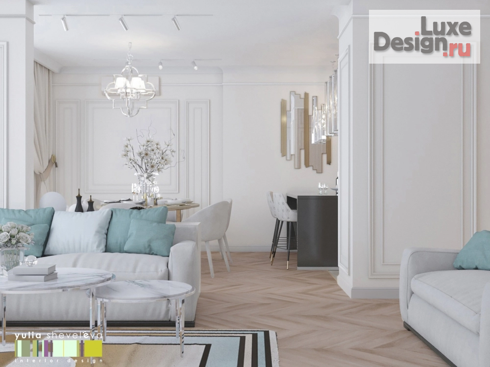 Дизайн интерьера квартиры "Дизайн квартиры "Нежная классика" " (фото 8)