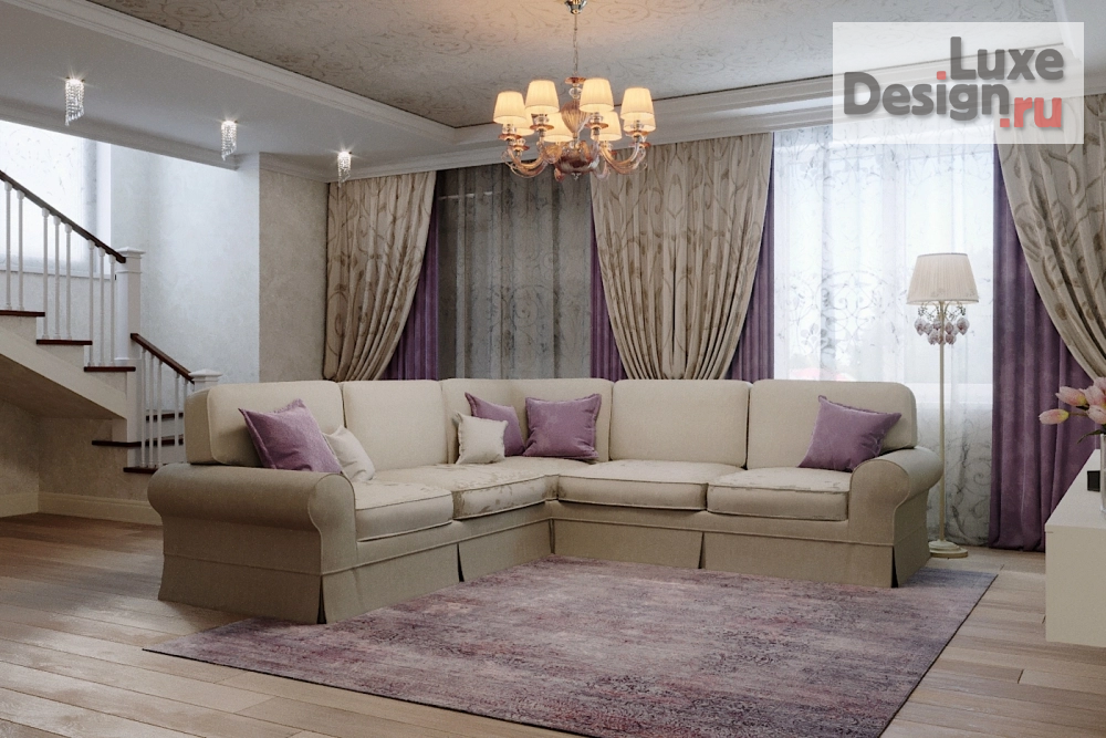 Дизайн интерьера коттеджа "Дизайн-проект интерьера индивидуального жилого дома в г. Сергиев Посад" (фото 8)