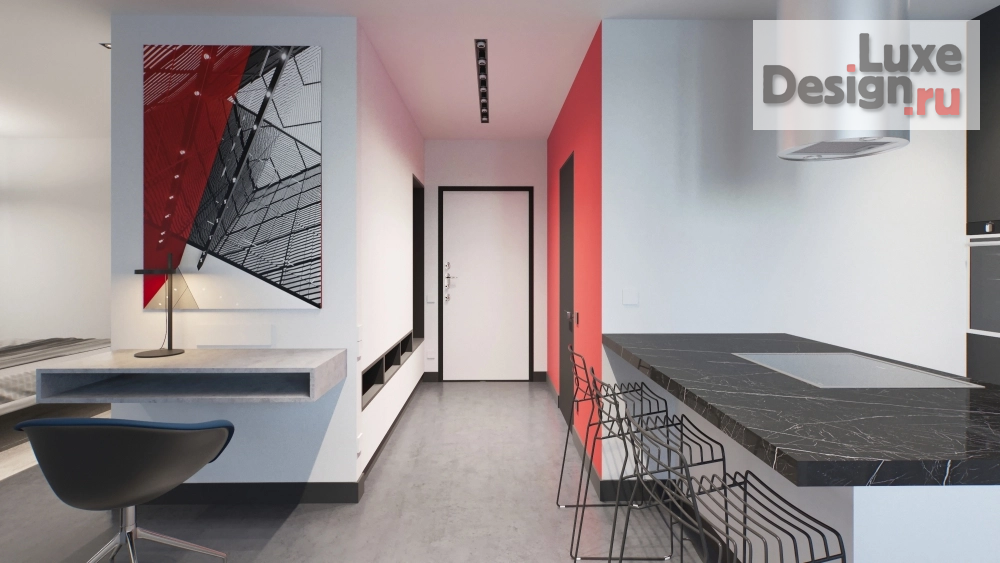 Дизайн интерьера однокомнатной квартиры "HOUSE 32" (фото 2)