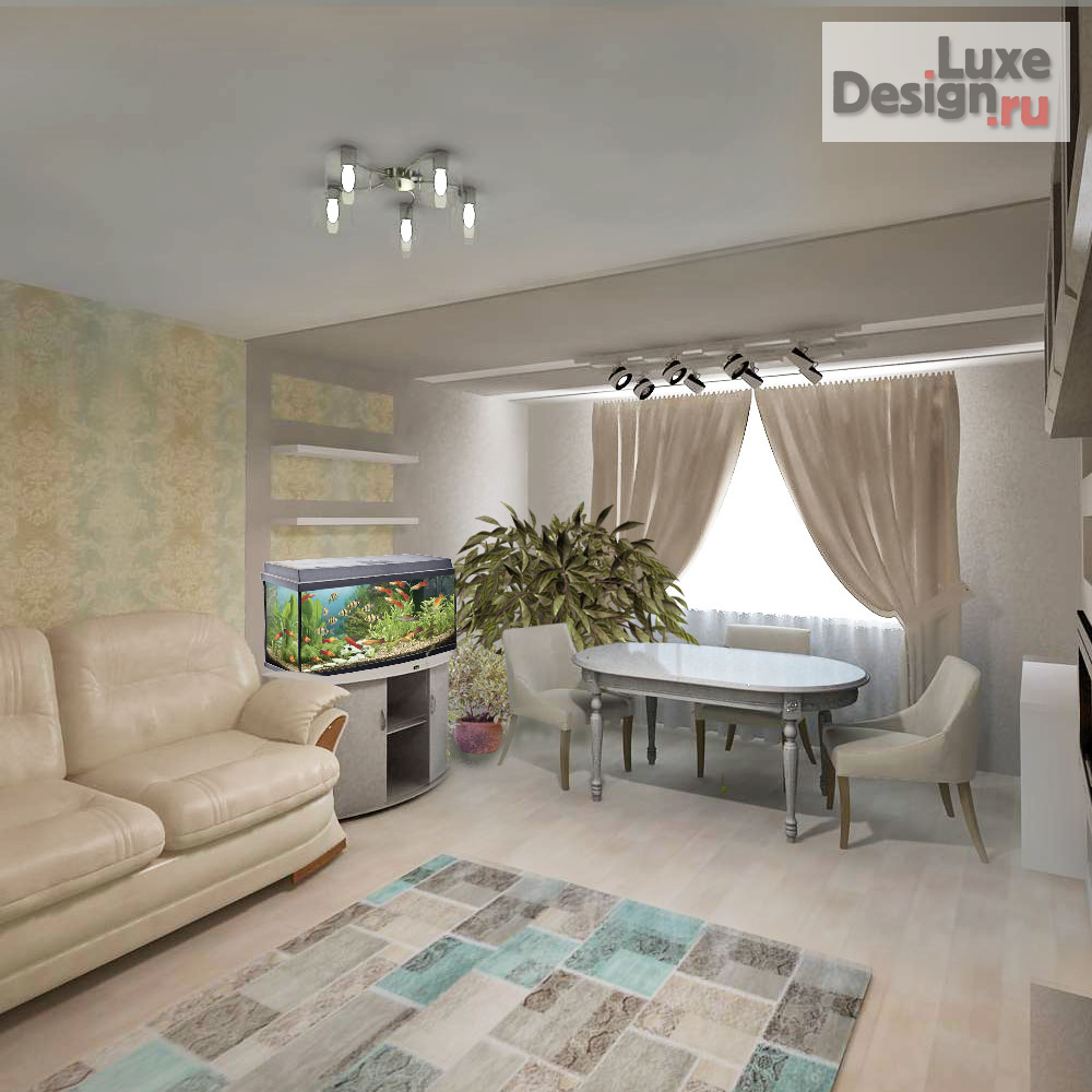 Дизайн интерьера четырехкомнатной квартиры "4-комнатная квартира в современном стиле" (фото 3)