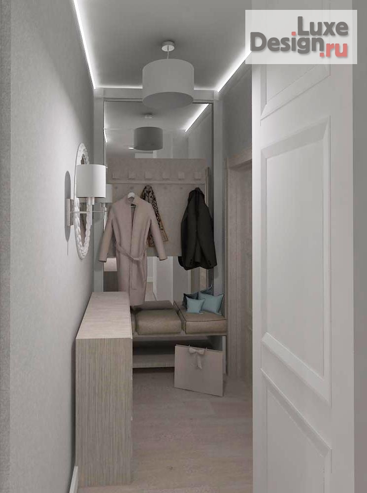 Дизайн интерьера двухкомнатной квартиры "проект квартиры г. Екатеринбург" (фото 2)