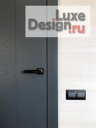 Дизайн интерьера спальни "Черный, дерево и бирюза" (фото 5)