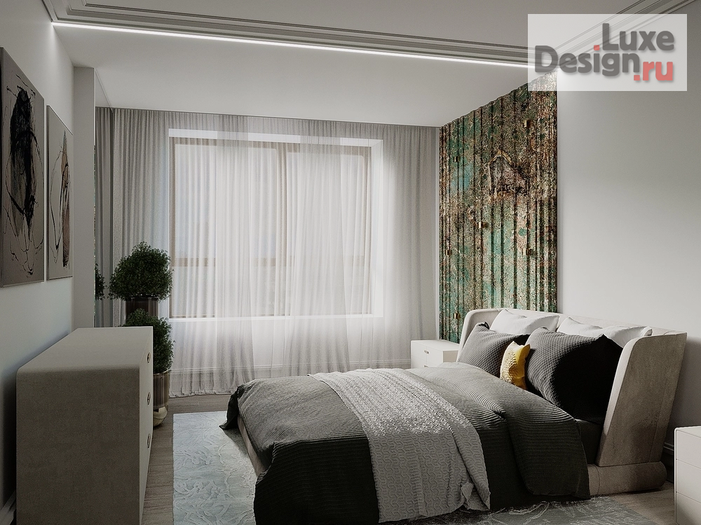 Дизайн интерьера двухкомнатной квартиры "квартира для бизнесмена" (фото 10)