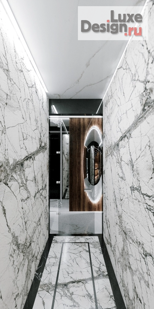 Дизайн интерьера коттеджа "СПА в частном доме в стиле минимализм с элементами ар-деко" (фото 1)