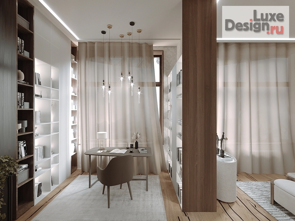 Дизайн интерьера трехкомнатной квартиры "квартира для семьи из 3-х человек" (фото 5)