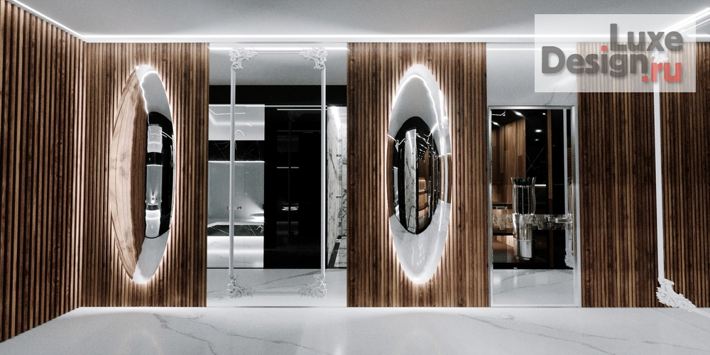 Дизайн интерьера коттеджа "СПА в частном доме в стиле минимализм с элементами ар-деко" (фото 10)