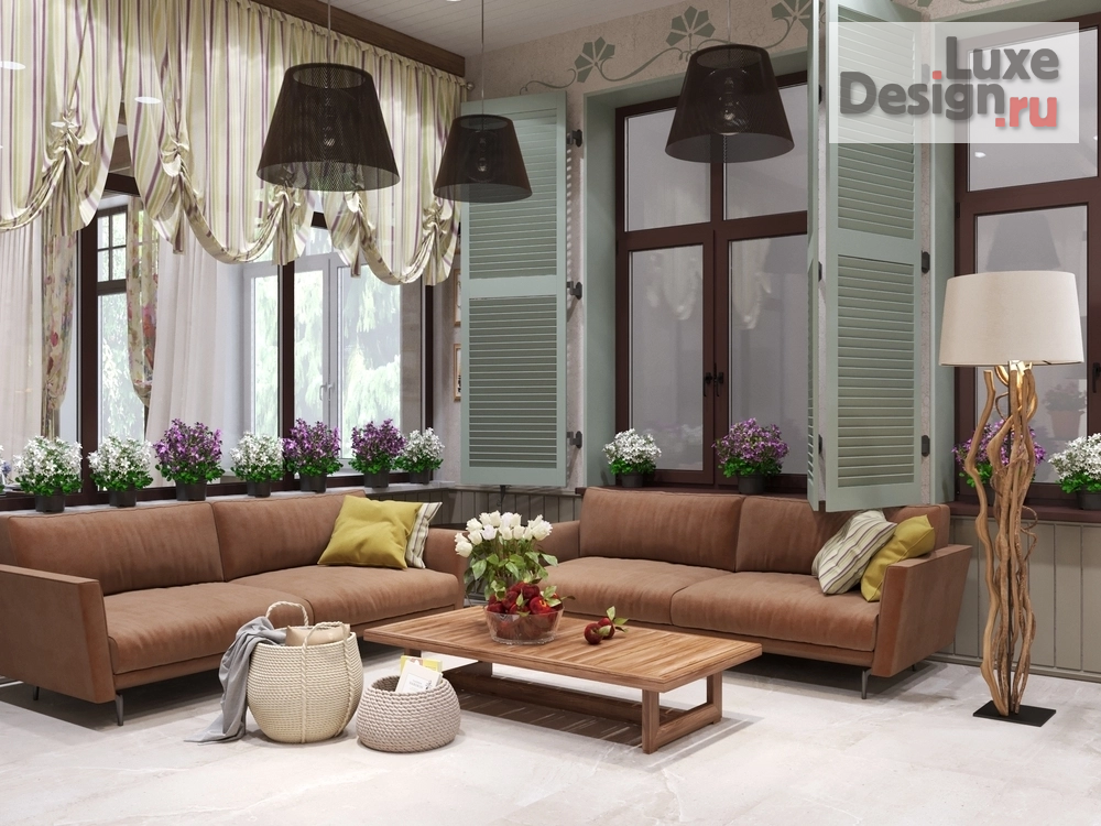 Дизайн интерьера загородного дома "закрытая терраса в частном доме" (фото 5)