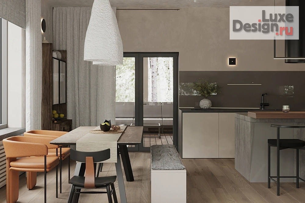 Дизайн интерьера коттеджа "Дом PR-99 в КП Заповедник" (фото 4)