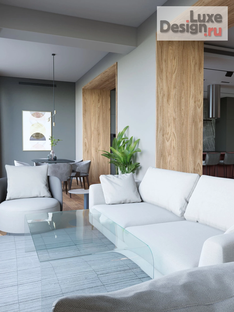 Дизайн интерьера трехкомнатной квартиры "Квартира PR-95 ЖК Макаровский" (фото 12)