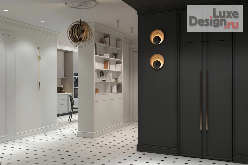 Дизайн интерьера четырехкомнатной квартиры "Квартира PR-101 в ЖК Нагорный" (фото 10)