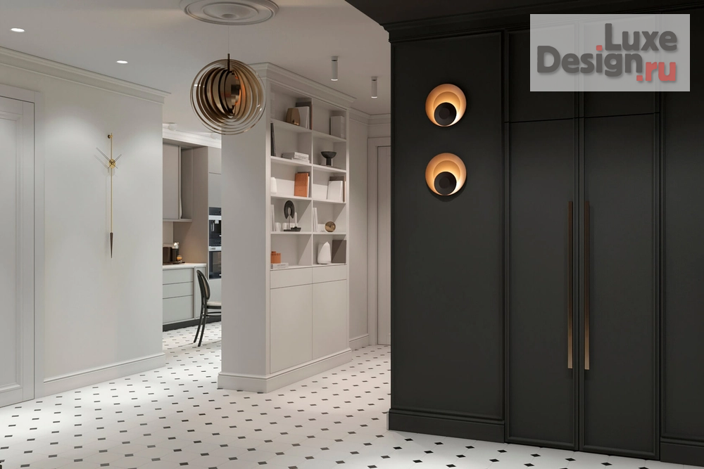 Дизайн интерьера трехкомнатной квартиры "Квартира PR-358 ЖК Нагорный" (фото 10)