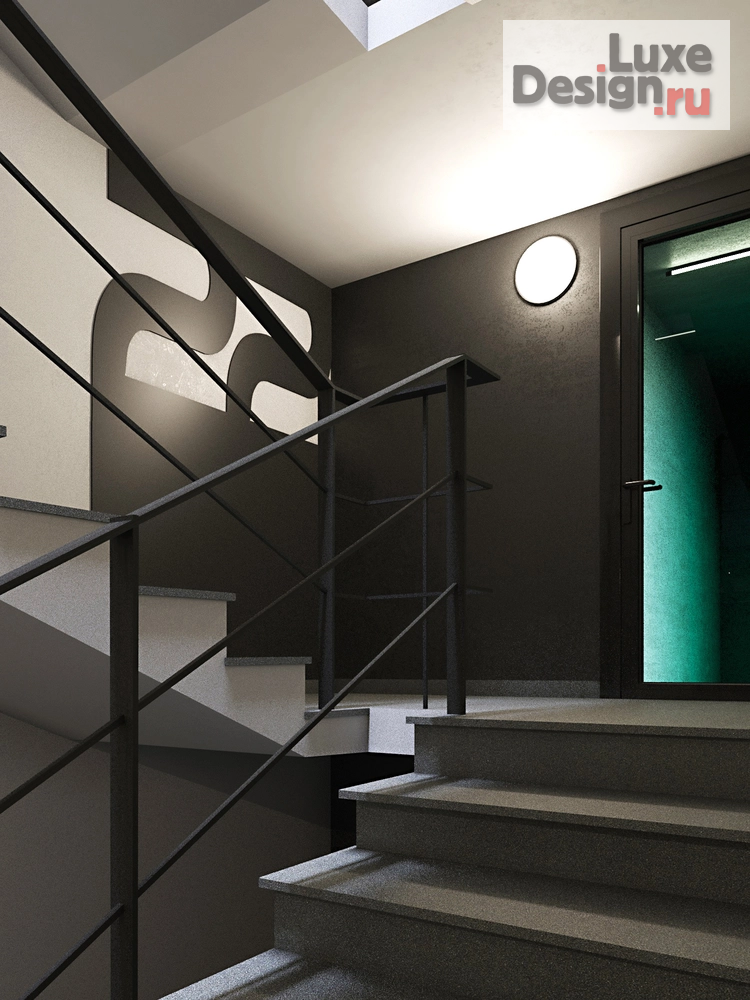 Дизайн интерьера офиса "Дизайн МОП PR-9 ЖК ITOWER дом №2" (фото 6)