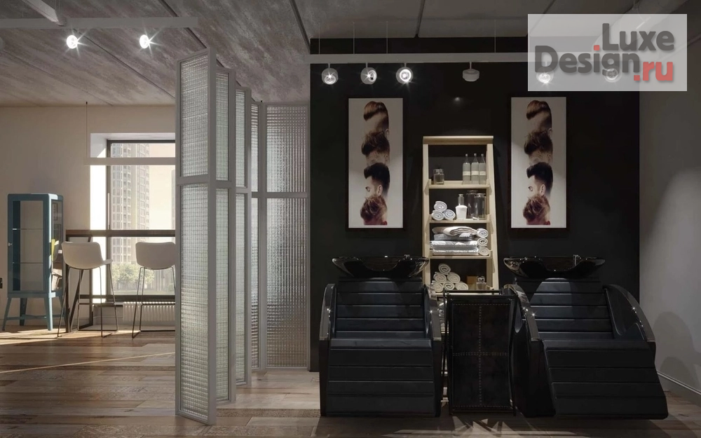 Дизайн интерьера салона красоты "Барбершоп PR-271 EMMER'S" (фото 2)