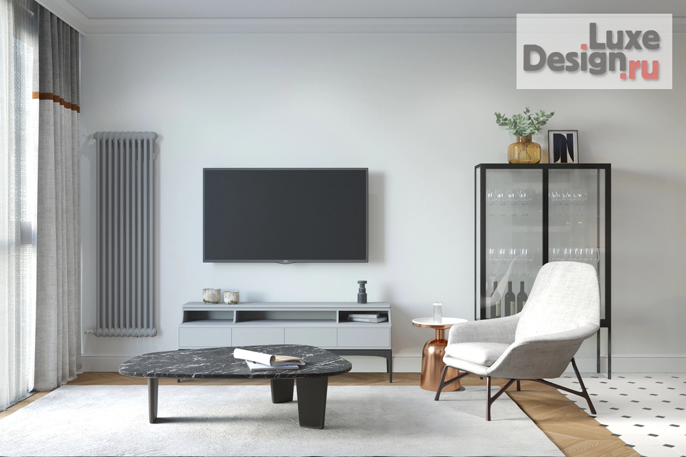 Дизайн интерьера четырехкомнатной квартиры "Квартира PR-101 в ЖК Нагорный" (фото 2)