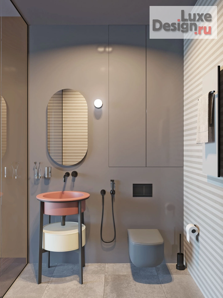 Дизайн интерьера трехкомнатной квартиры "Квартира PR-95 ЖК Макаровский" (фото 17)