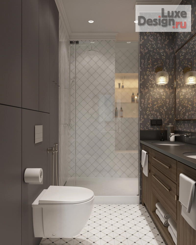 Дизайн интерьера четырехкомнатной квартиры "Квартира PR-101 в ЖК Нагорный" (фото 28)