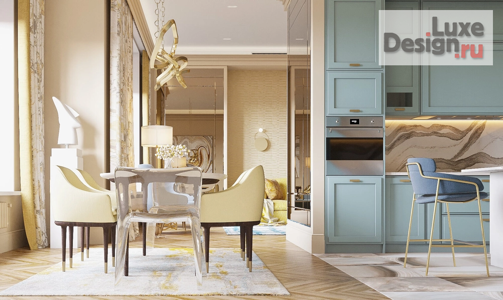 Дизайн интерьера трехкомнатной квартиры "Квартира PR-75 в ЖК Ривьера " (фото 18)