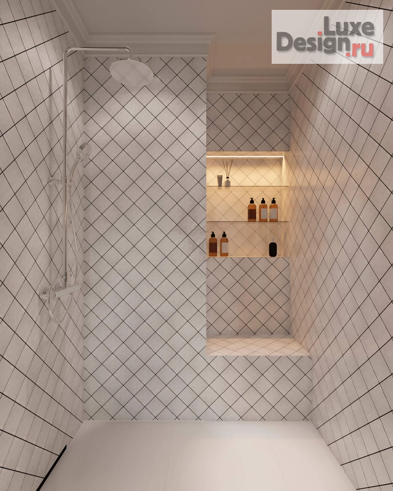 Дизайн интерьера трехкомнатной квартиры "Квартира PR-358 ЖК Нагорный" (фото 30)