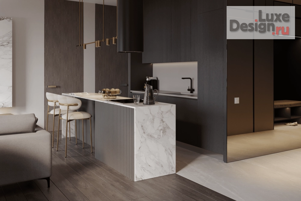 Дизайн интерьера трехкомнатной квартиры "Квартира PR-91 ЖК Парк Столиц Милан" (фото 3)