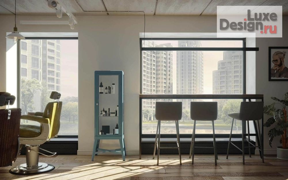 Дизайн интерьера салона красоты "Барбершоп PR-271 EMMER'S" (фото 3)