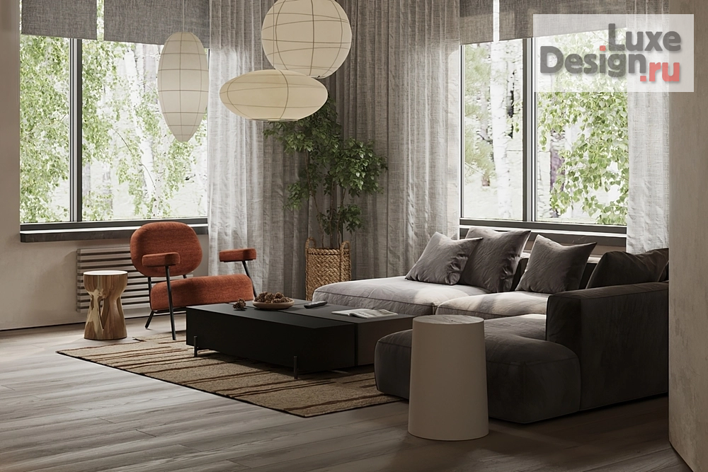 Дизайн интерьера коттеджа "Дом PR-99 в КП Заповедник" (фото 2)