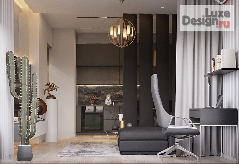 Дизайн интерьера двухкомнатной квартиры "Квартира PR-232 ЖК Клевер - парк" (фото 6)