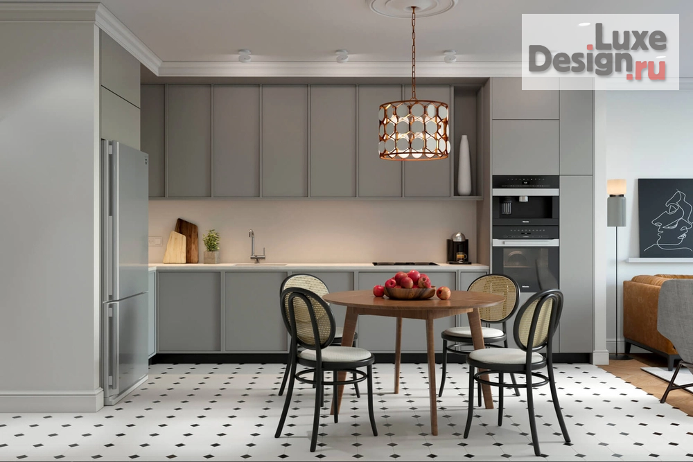 Дизайн интерьера трехкомнатной квартиры "Квартира PR-358 ЖК Нагорный" (фото 6)