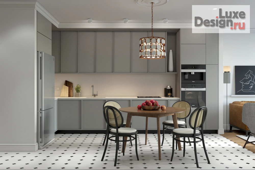 Дизайн интерьера четырехкомнатной квартиры "Квартира PR-101 в ЖК Нагорный" (фото 6)