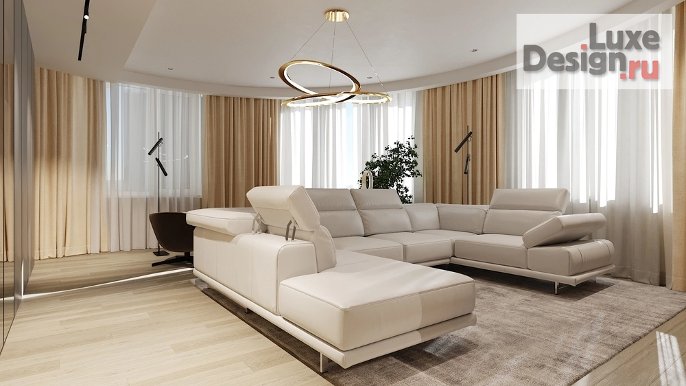 Дизайн интерьера трехкомнатной квартиры "Квартира PR-11 в ЖК Чемпион Парк" (фото 3)