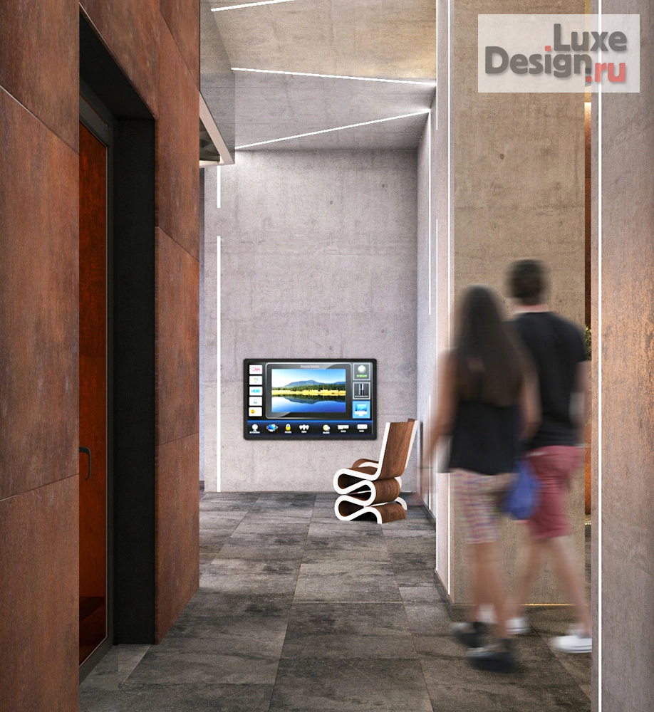 Дизайн интерьера офиса "Дизайн МОП PR-9 ЖК ITOWER дом №2" (фото 3)