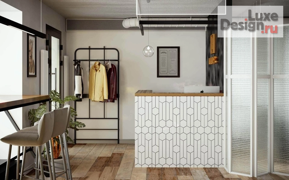 Дизайн интерьера салона красоты "Барбершоп PR-271 EMMER'S" (фото 6)