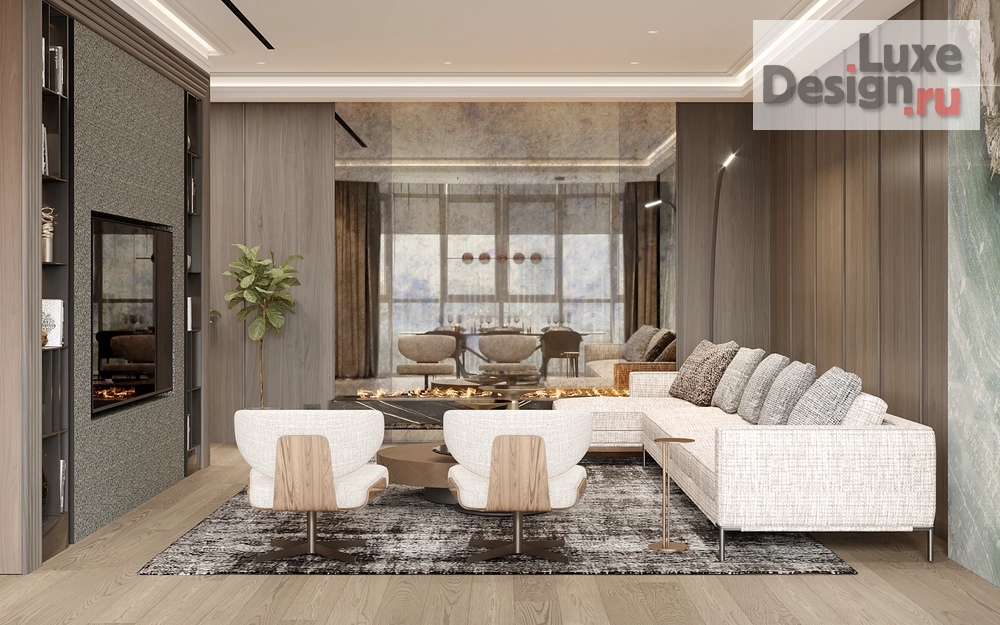 Дизайн интерьера трехкомнатной квартиры "Квартира PR-418 в ЖК Ривьера" (фото 3)