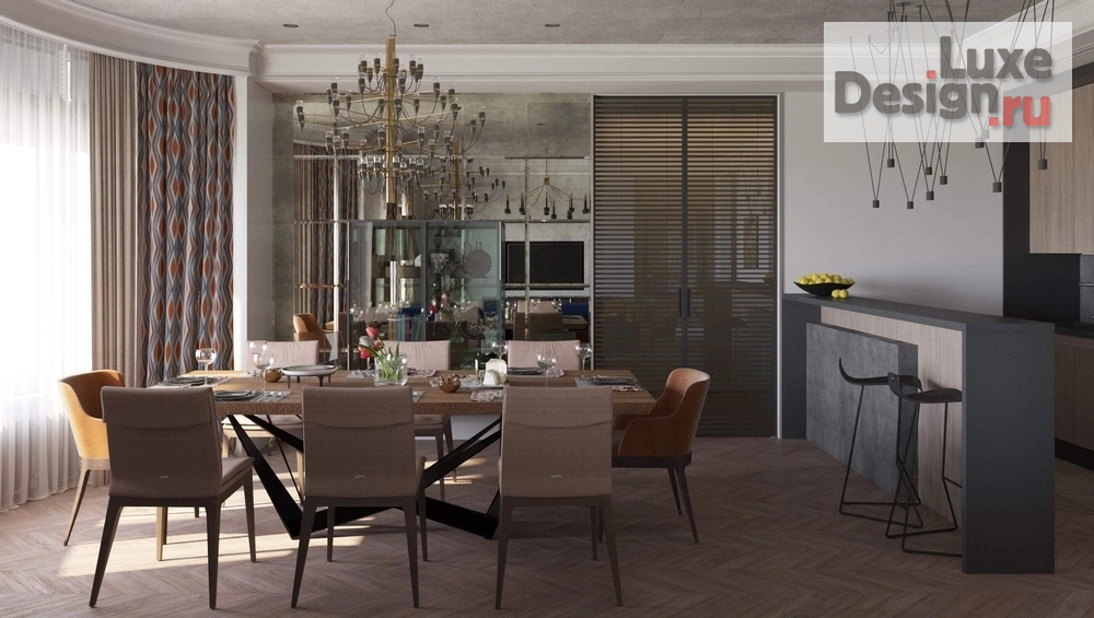 Дизайн интерьера трехкомнатной квартиры "Квартира PR-218 в Клубном доме "Тихвинъ"" (фото 4)