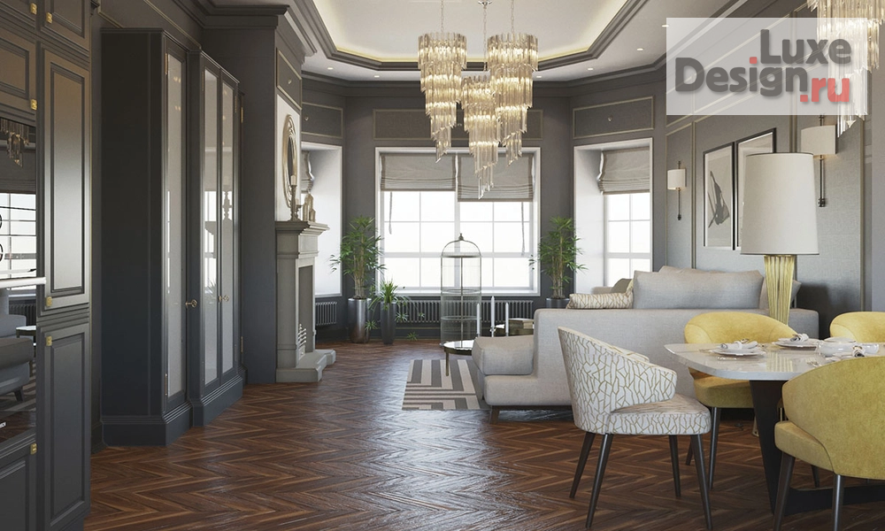 Дизайн интерьера частного дома "Дом PR-189 в стиле Ар-Дэко г. Пермь" (фото 1)