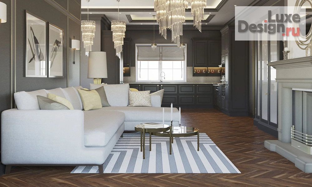 Дизайн интерьера частного дома "Дом PR-189 в стиле Ар-Дэко г. Пермь" (фото 26)