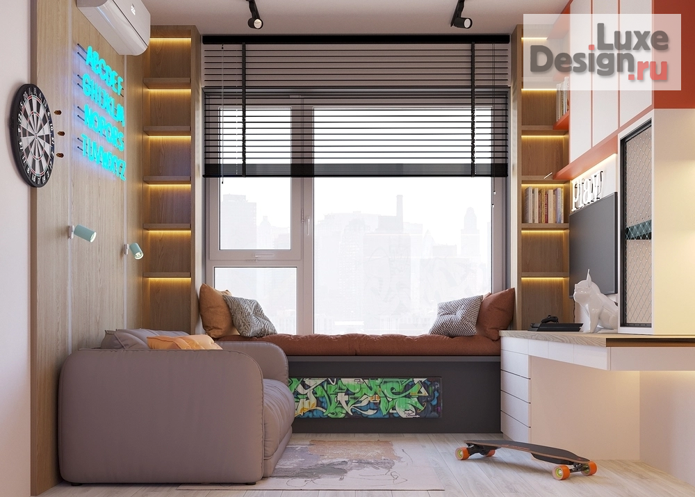 Дизайн интерьера детской "Дизайн детской ЖК "Ландау"" (фото 1)