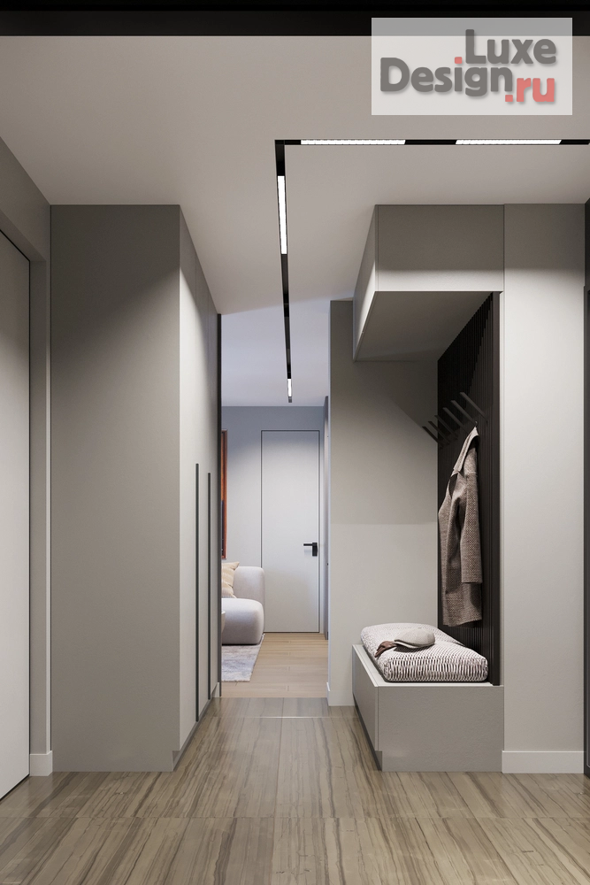 Дизайн интерьера прихожей "Прихожая в квартире ЖК "Депо" г.Екатеринбург" (фото 3)