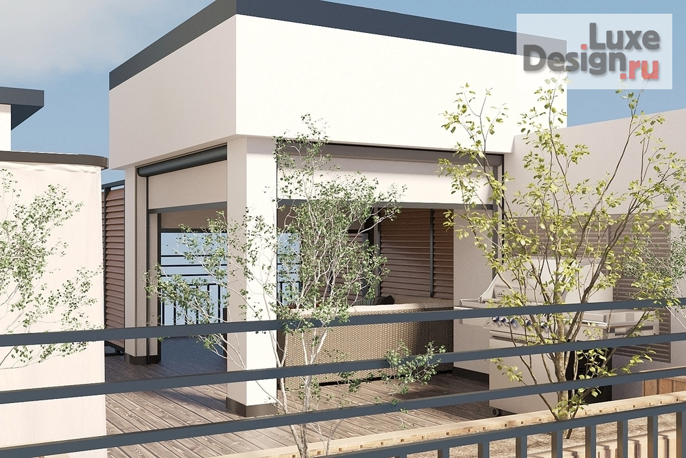 Дизайн интерьера квартиры "Дизайн интерьера террасы в квартире ЖК "Квартал на Некрасова"" (фото 2)