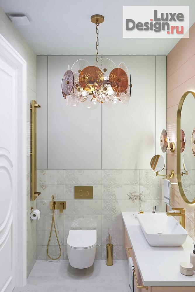 Дизайн интерьера ванной "Дизайн интерьера ванной в квартире ЖК "Квартал на Некрасова" г. Екатеринбург" (фото 2)