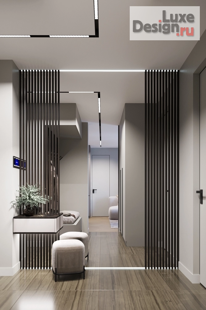 Дизайн интерьера прихожей "Прихожая в квартире ЖК "Депо" г.Екатеринбург" (фото 1)